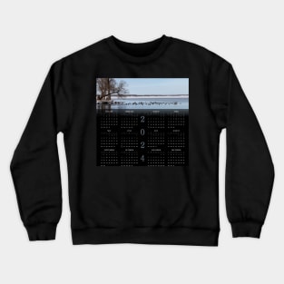 Jetty of Geese • 2024 Year-at-a-glance Calendar Crewneck Sweatshirt